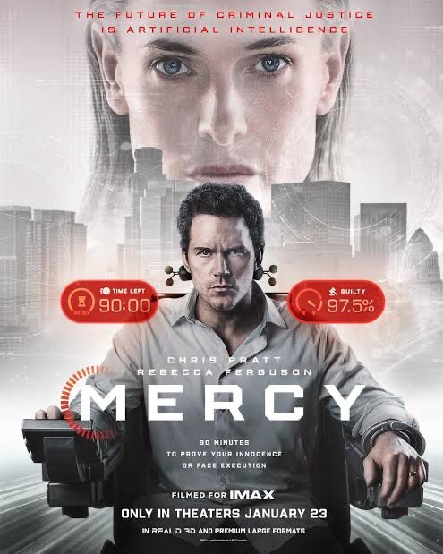 Chris Pratt is strapped onto an execution chair and an ai has given him 90 minutes to prove he's not a cop who murdered his wife. Audiences will be begging for Mercy!
