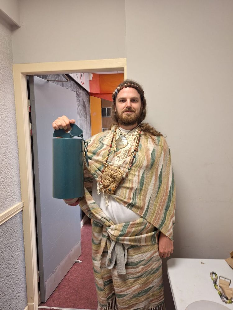 Artist Sam Watson dressed as Zenjamin