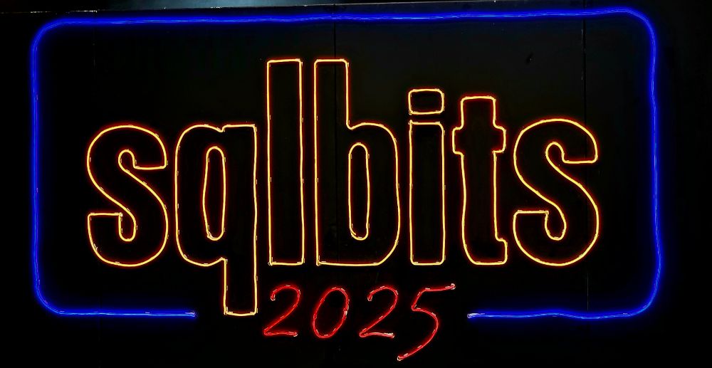 Neon SQLBits 2025 sign