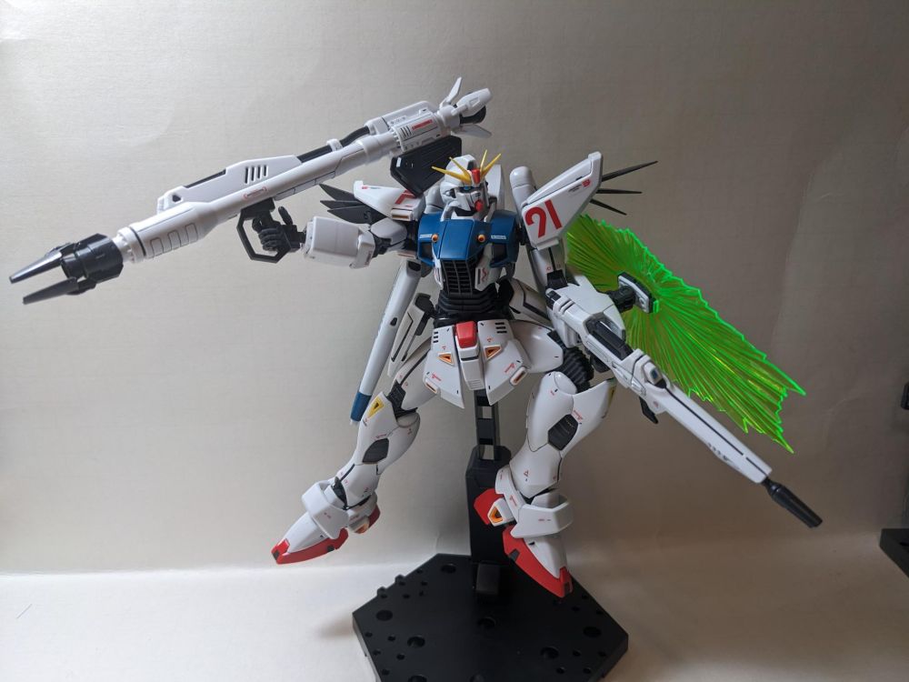 MG F91 with beam bazooka, beam rifle and beam shield