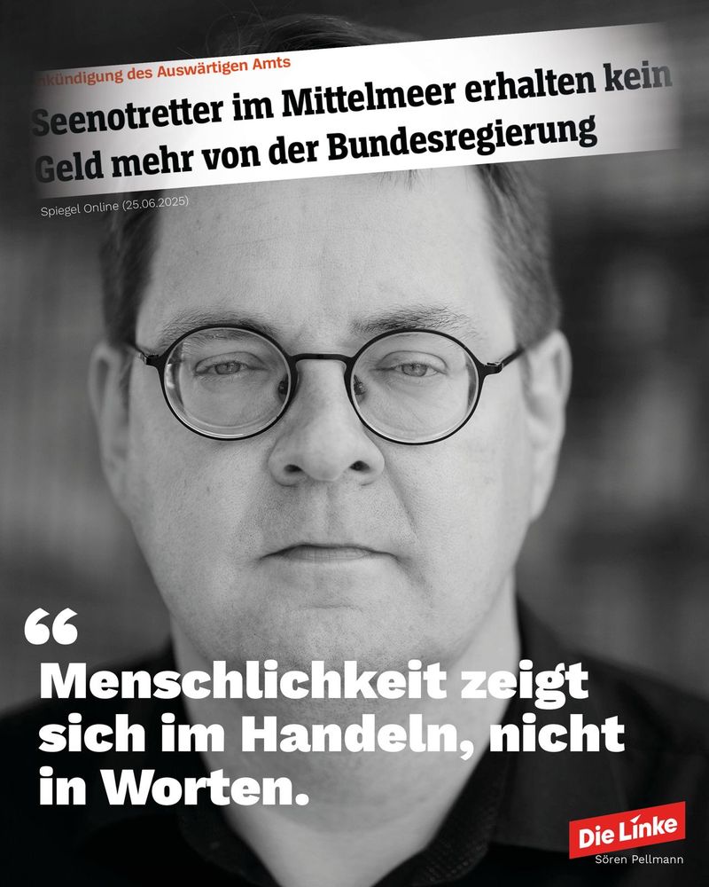 Sören Pellmann: Menschlichkeit zeigt sich im Handeln, nicht in Worten.
