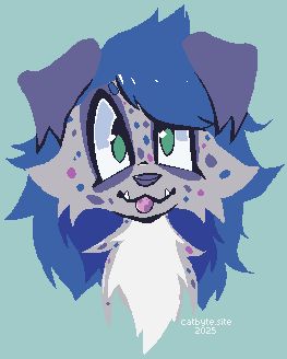 headshot of a canine anthro character
