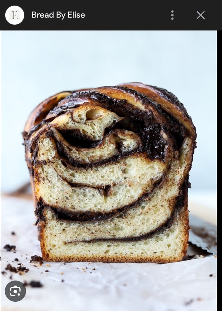 Picture of Sourdough Chocolate Babka Bread. Yum!