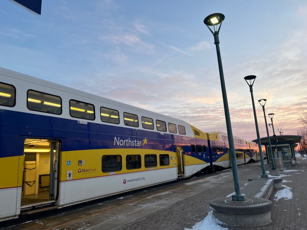 Northstar train at Big Lake Station