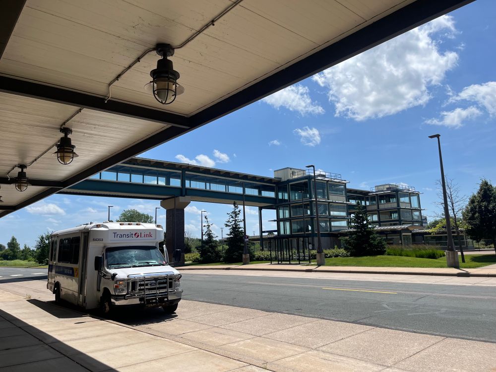 Transit Link bus at Ramsey Northstar station