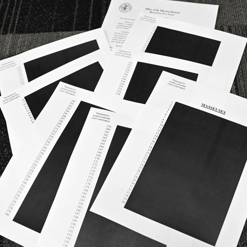 A pile of 100% redacted pages.