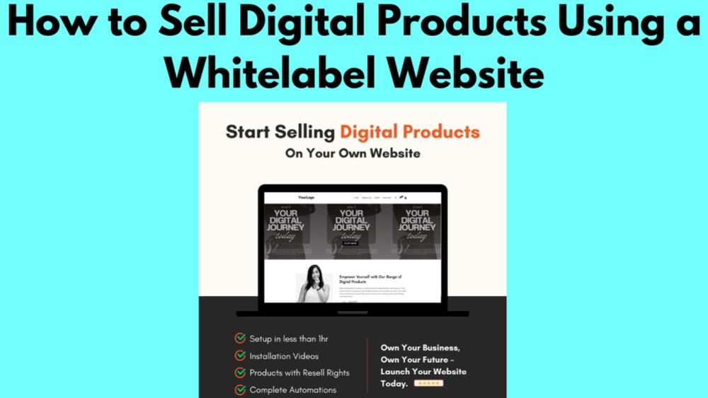 How to Sell Digital Products Using a Whitelabel Website