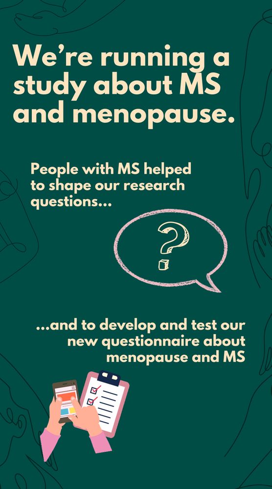 We’re running a study about MS and menopause. People with MS helped to shape our research questions and to develop and test our new questionnaire about menopause and MS.