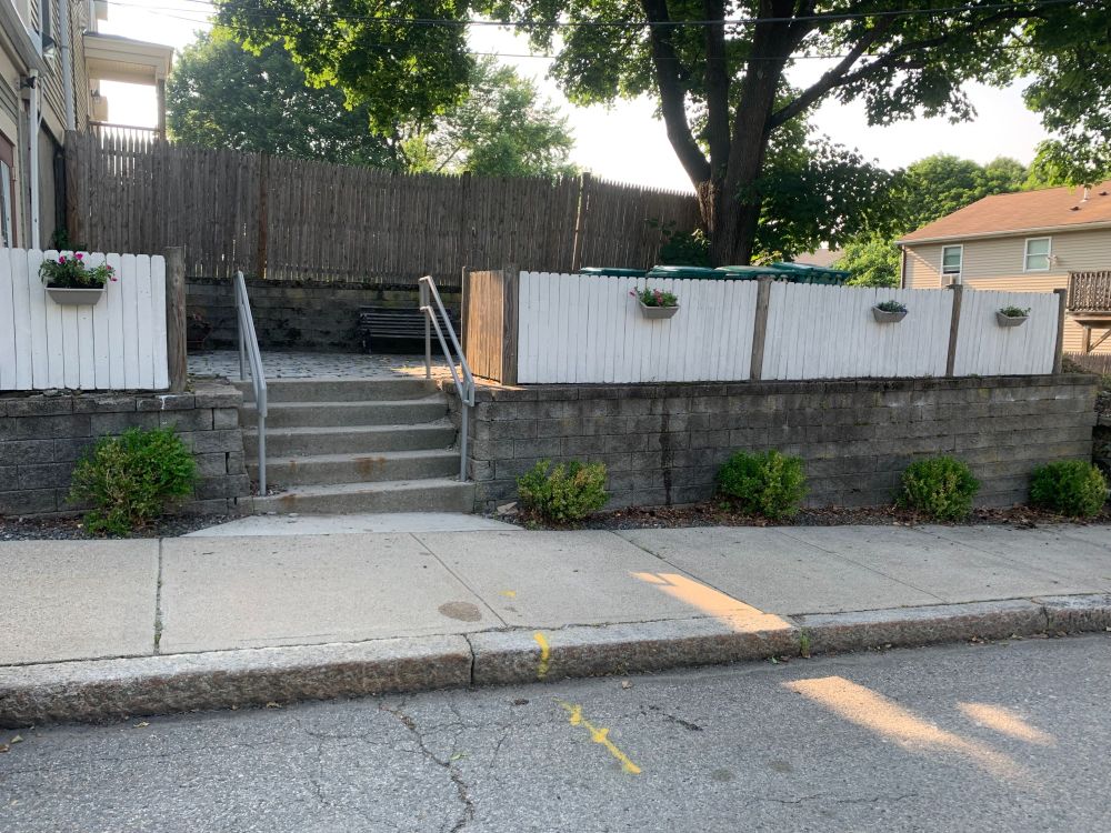 Streetscape with paint and plants!