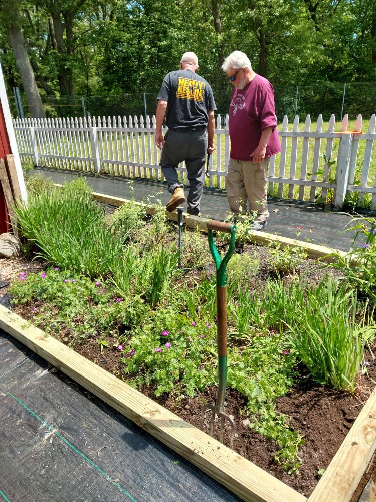 Volunteers at Daggett Farm in Slater Park, Pawtucket.