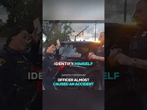 Officer Almost Caused An Accident 🤯