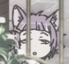 A poor resolution and low effort still from the Twisted Wonderland anime of Chenya as a child. He is behind bars. He looks high. 