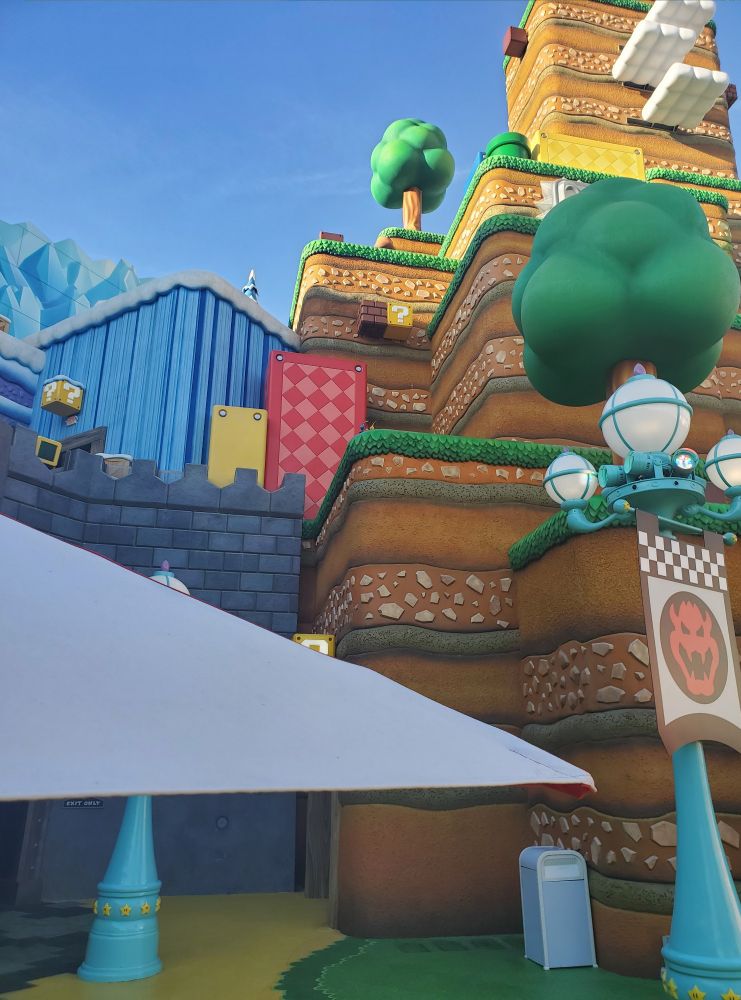 Universal Studios looking like something straight out of a Mario game in the real world. 