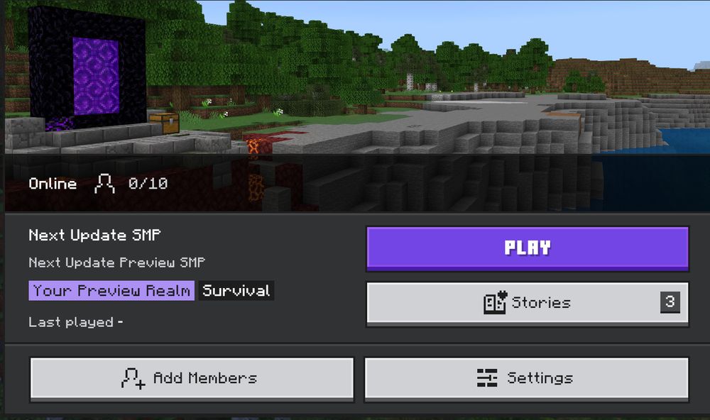 An updated main Realms tab is shown with new "Add Members" and "Settings" buttons