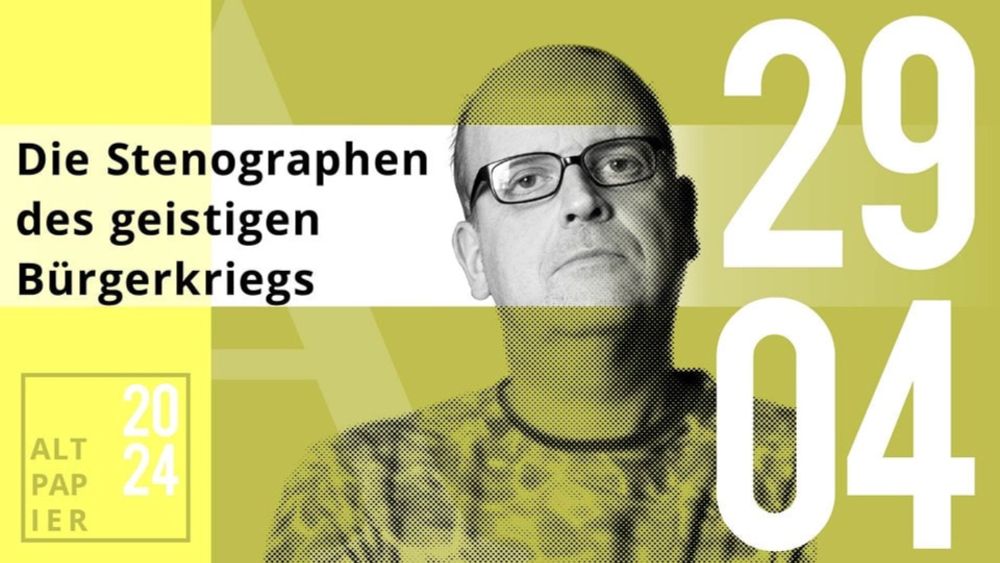 Kolumne: Das Altpapier am 29. April 2024 – Die Stenographen des geistigen Bürgerkriegs | MDR.DE