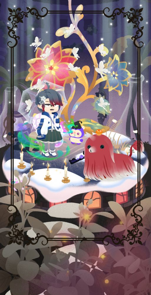 screenshot of my island in the mobile game, livly island