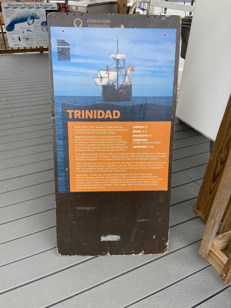 Photo of information about the Trinidad 