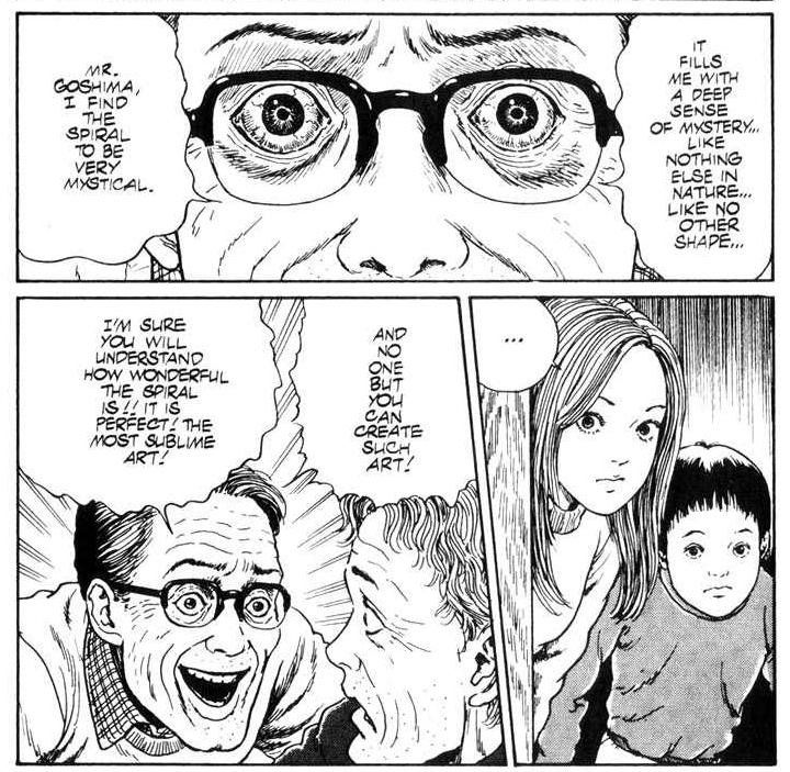 Panel from Junji Ito's UZUMAKI