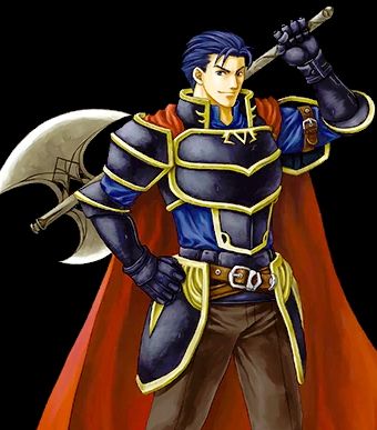 A man named Hector from the game Fire Emblem wields a double sided axe