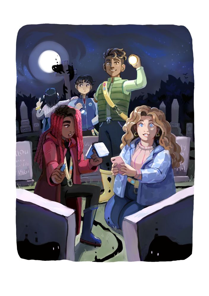 Teens searching graveyard for clues