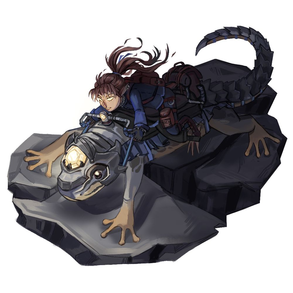 Character rising giant salamander 