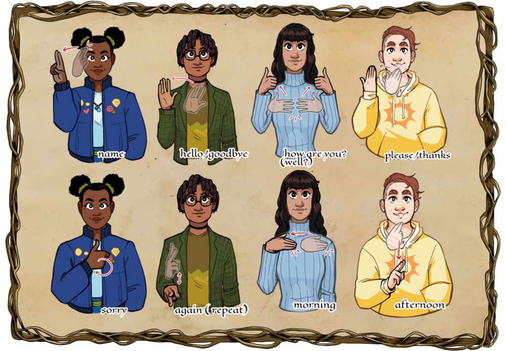 BSL Greeting signs 