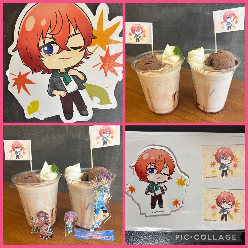 弱虫ペダル秋のゆる旅サイクリングカフェ🚲新開のチョコエナジードリンク！