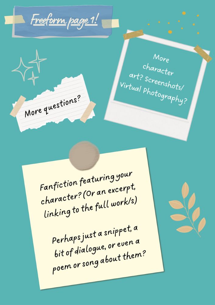 Baldur's Gate 3 Yearbook zine project, mock-up page 3