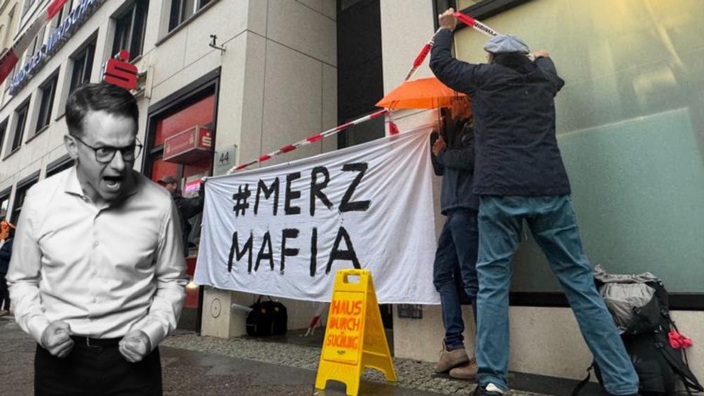 Saurer Linnemann, in besagte Protestszene montiert 