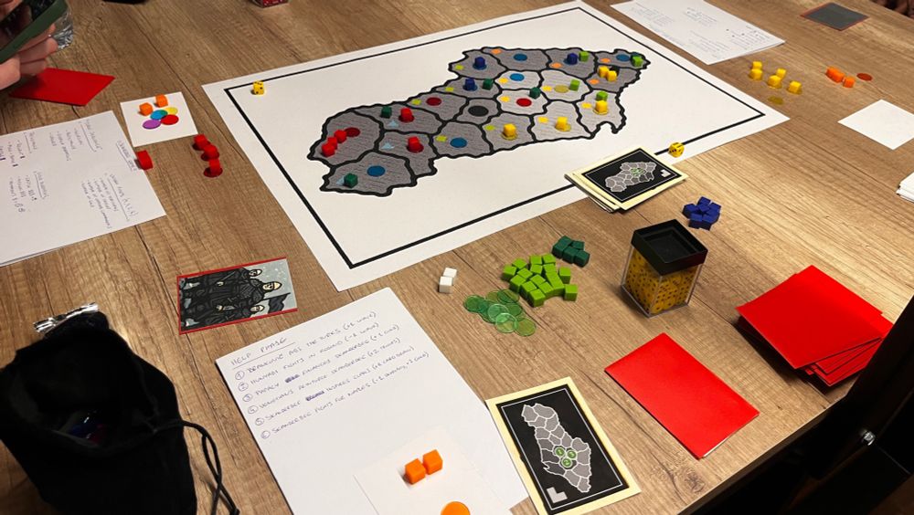 Three player skanderbeg wargame prototype