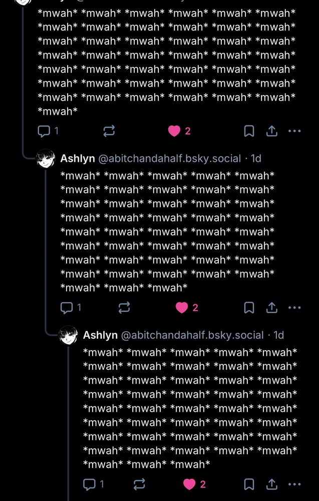 Mistress saying “*mwah*” soo many times