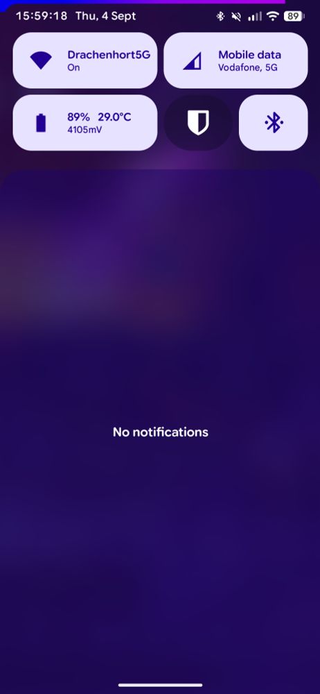 A screenshot of a pixel phone after the android 16 material 3 Expressive update