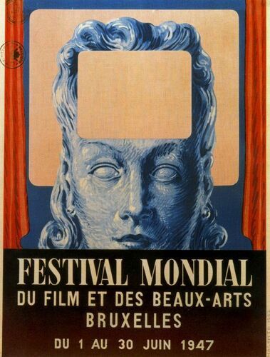 Poster of International festival of cinema and fine arts in Brussels (1947)