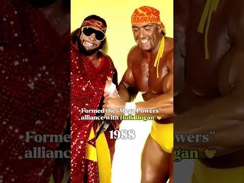 The Evolution of "Macho Man" Randy Savage 🕶️💥 #MachoManRandySavage #HulkHogan #WrestlingIcon