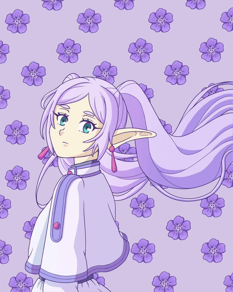 Frieren fanart violet
