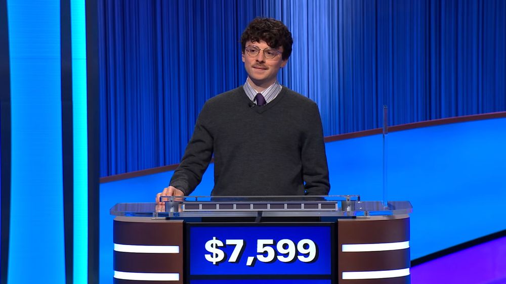 JEOPARDY! SUPER-CHAMPION Harrison Whitaker’s 2nd place score after FINAL JEOPARDY!