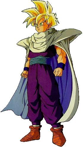 Gohan with that beautiful outfit from piccolo's clothes beam.

afaik the clothes beam appeared twice in the series, both used on Gohan. Galick gun was used only once, but it's a more iconic attack, apparently? fuck off. Clothes beam is where the cheese is at. He could probably sell this fit, be a designer, make bank. Piccolo deserves better