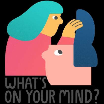 Cartoon of one person opening another person's head open to see inside.