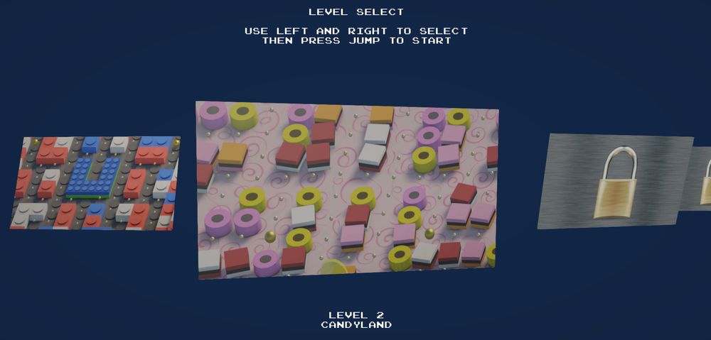 A screenshot of the game Pac-Zania, showing a new level selection screen.
