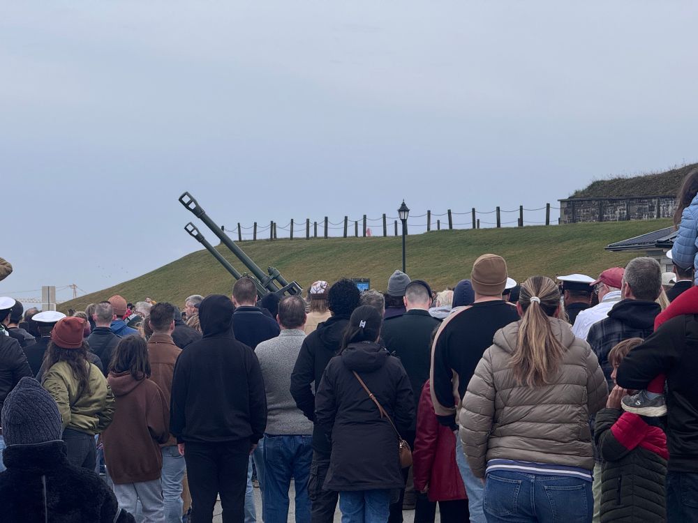Artillery pieces on Citadel Hill for Remembrance Day