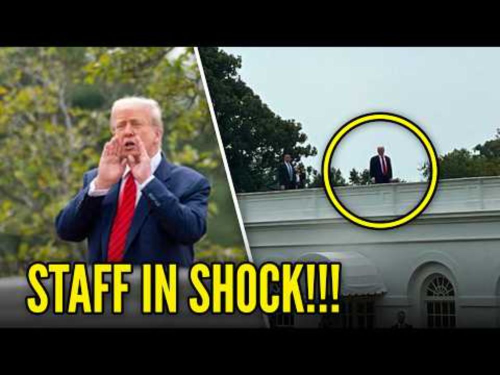 Trump SCREAMS "NUKES" as he WANDERS on WH ROOF