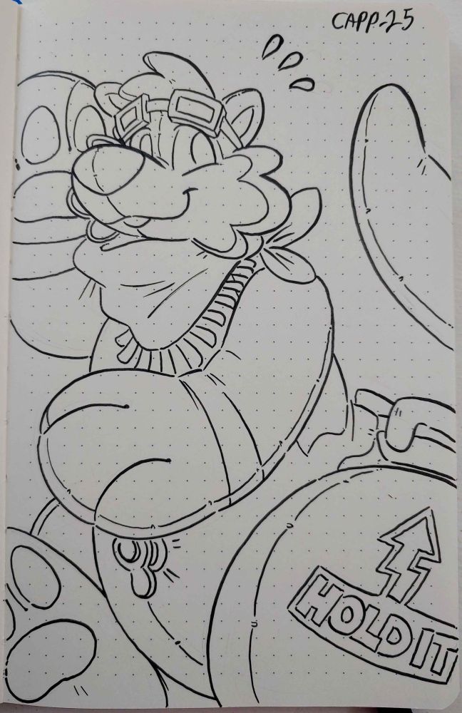 an inked sketch of drift!