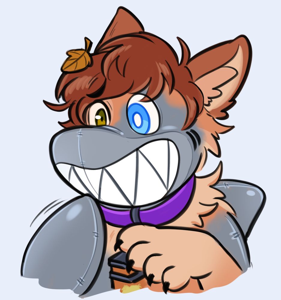 arlie mid-tf into a gray pooltoy shark!
