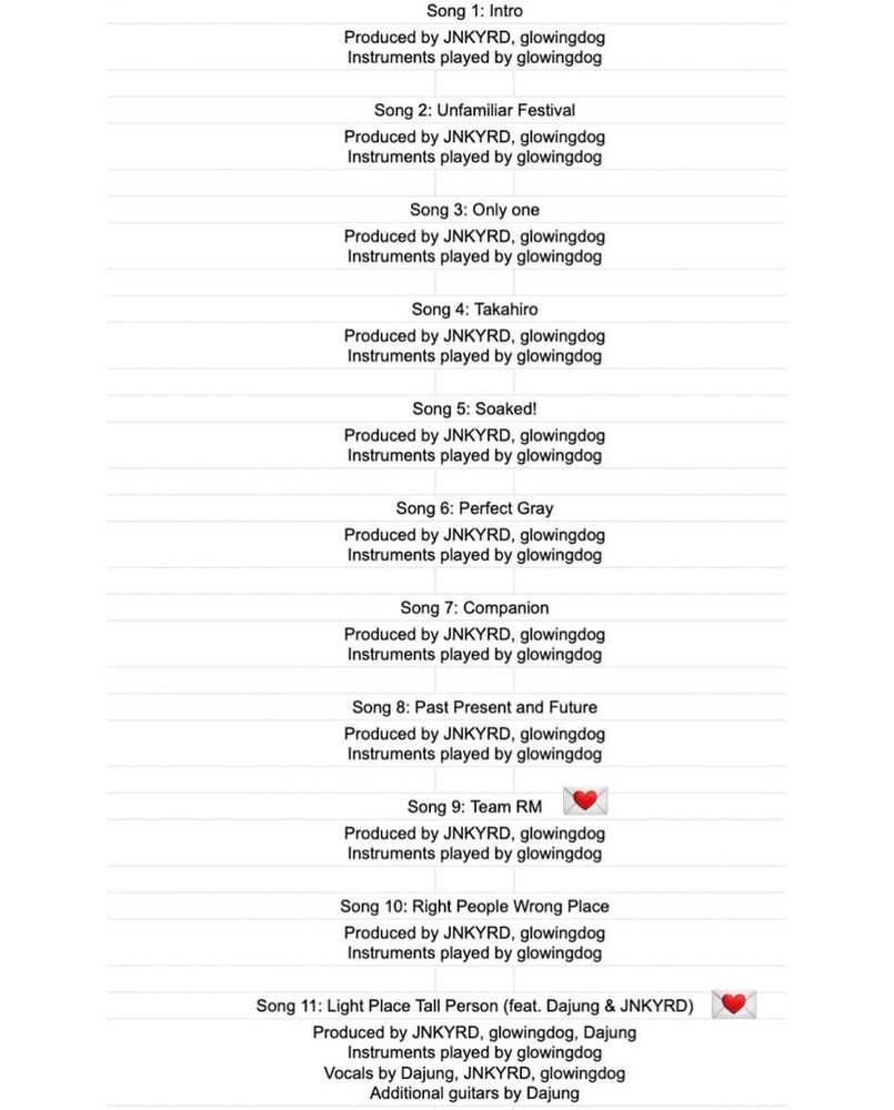 A one pager, white, with lines & black text, center aligned.