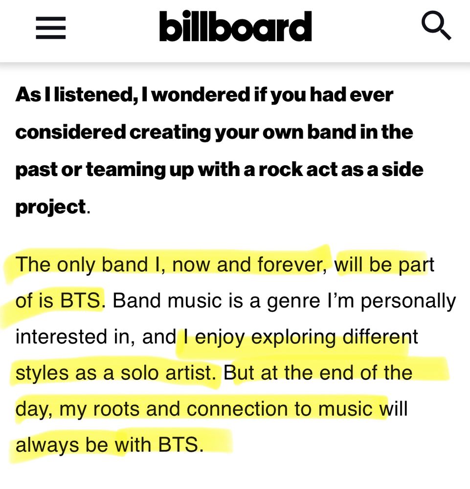 Screenshot of an article. Some lines are highlighted in yellow