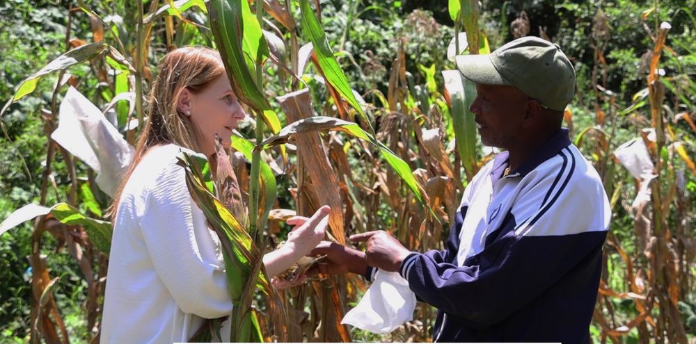 Here I am with Francis Ngiri, one of the brave 15 farmers/petitioners in the appeal of the punitive seed law in Kenya. The judgment is due tomorrow. 