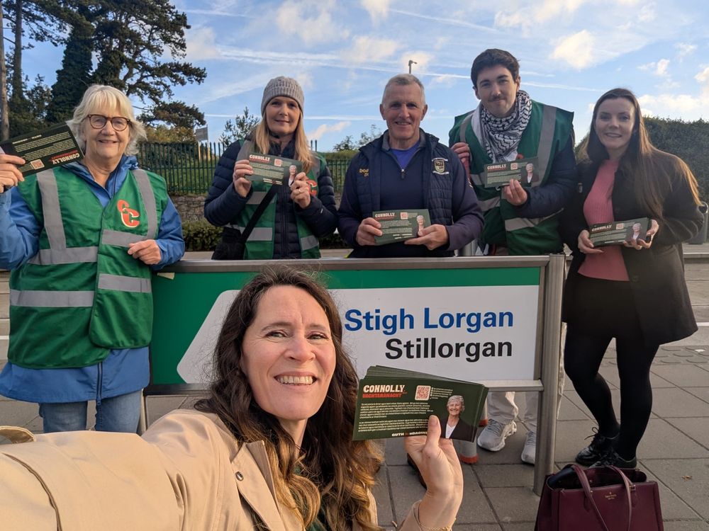 Delighted to be one of many volunteers out in force with Dublin Rathdown constituency for Catherine Connolly for President. 