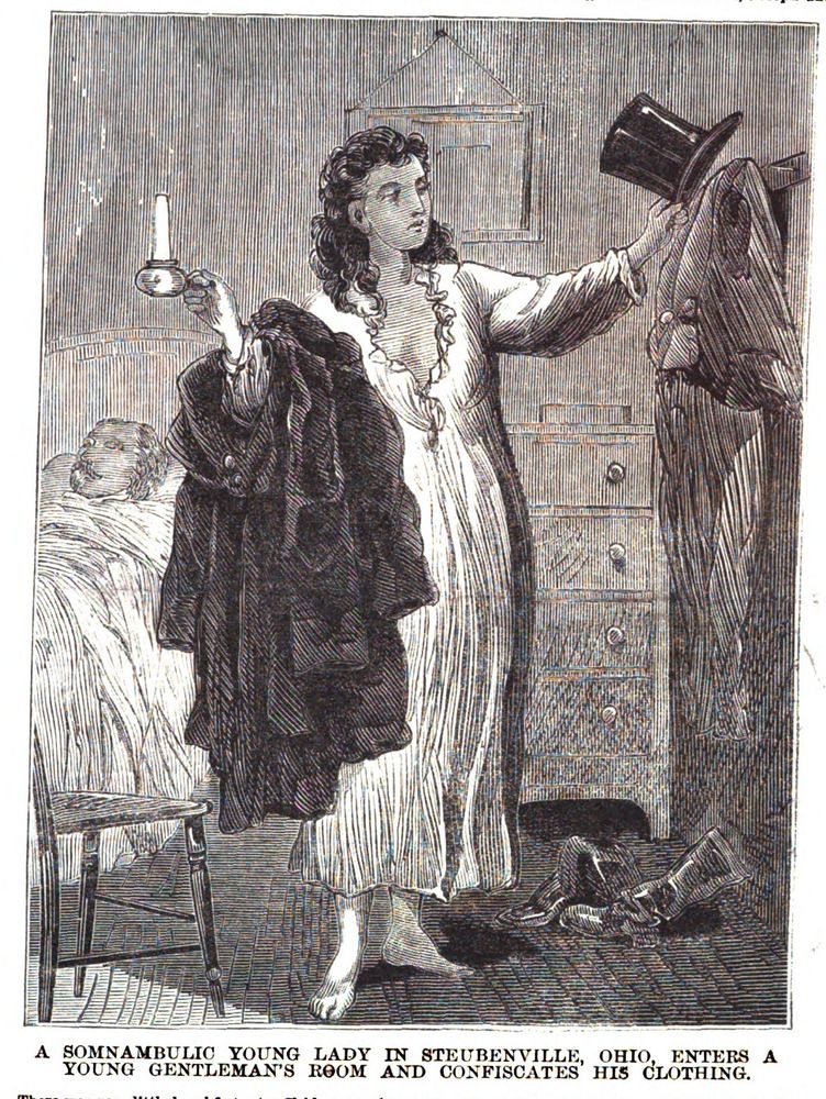 A historic newspaper illustration titled 