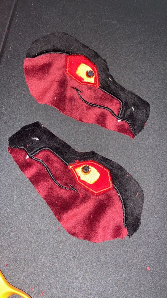 Skywing plushie face pieces