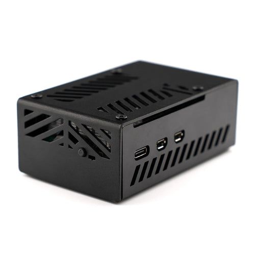 Raspberry Pi 5＋Pimoroni製NVMeボード用アルミケース（黒）